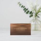 Carte de visite de bande Brown et cuivre (Debout devant)