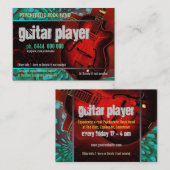 Carte de visite de bande de guitare (Devant / Derrière)
