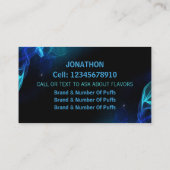 Carte de visite de bande de la barre de puff (Dos)