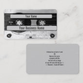 Carte de visite de bande de la cassette audio QR (Devant / Derrière)