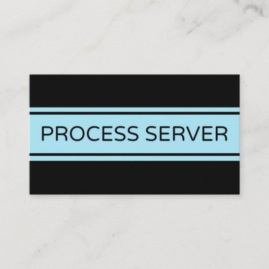 Carte de visite de bande du serveur de processus (Devant)
