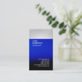 Carte de visite de bande gris noir vertical (Debout devant)
