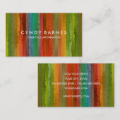 Carte de visite de bande multicolore (Devant / Derrière)