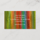 Carte de visite de bande multicolore (Dos)
