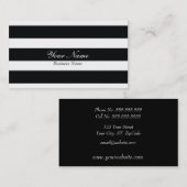 Carte de visite de bande noire (Devant / Derrière)