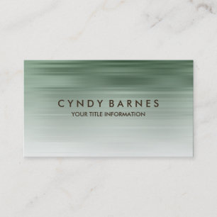 Carte de visite de bande verte