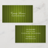 Carte de visite de bande verte (Devant / Derrière)