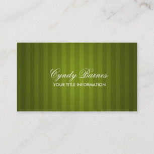 Carte de visite de bande verte