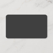 Carte de visite de bande verte gris-gris vertical (Dos)