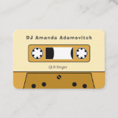 Carte de visite de bande vintage (Devant)