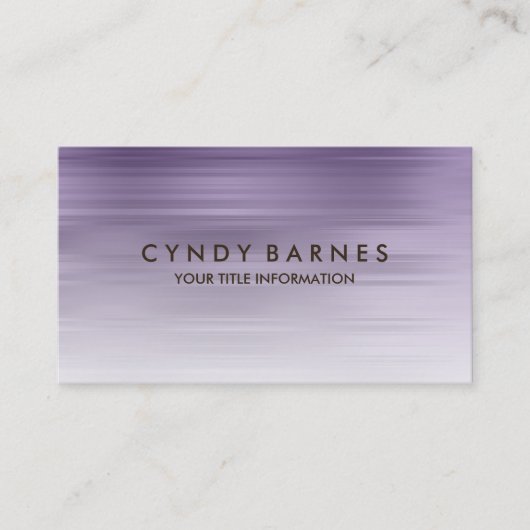 Carte de visite de bande violet (Devant)
