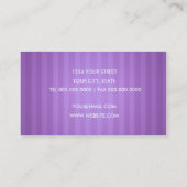 Carte de visite de bande violet (Dos)