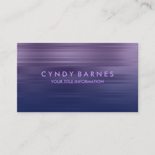 Carte de visite de bande violet et marine (Devant)