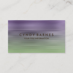 Carte de visite de bande violet et verte