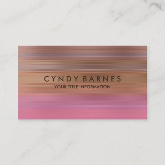 Carte de visite de bande violet rose orange (Devant)