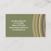 Carte de visite de bandes rétro (Dos)