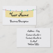 Carte de visite de bannière (Devant / Derrière)