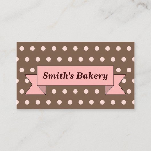 Carte de visite de bannière chocolat (Devant)