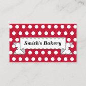 Carte de visite de bannière Red Retro (Devant)