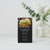 Carte de visite de bar à sushis (Debout devant)