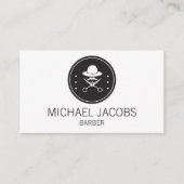 Carte de visite de barbe de coiffeur de (Devant)