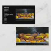 Carte de visite de barbecue (Devant / Derrière)