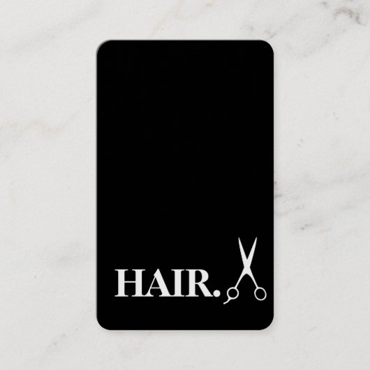 Carte de visite de barbier à lame or Razor simple (Devant)