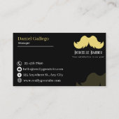 Carte de visite de barbier moderne (Dos)