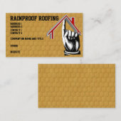 Carte de visite de bardeaux de toiture (Devant / Derrière)