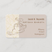 Carte de visite de barista (Devant)