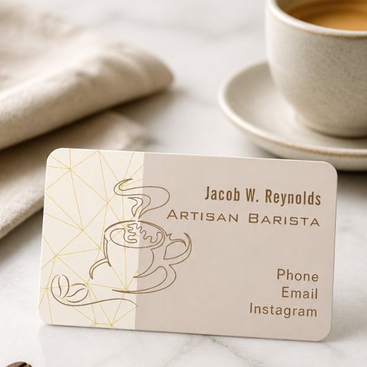 Carte de visite de barista
