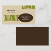 Carte de visite de Barkcloth (Devant / Derrière)