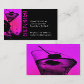 Carte de visite de barman (Devant / Derrière)