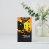 Carte de visite de barman (Debout devant)