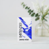 Carte de visite de barman (Debout devant)