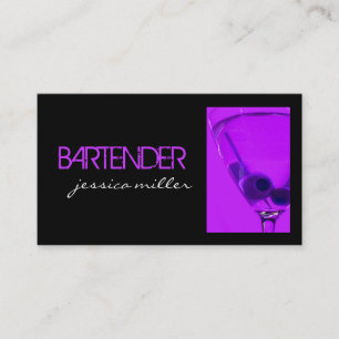 Carte de visite de barman