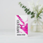 Carte de visite de barman (Debout devant)