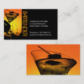 Carte de visite de barman (Devant / Derrière)