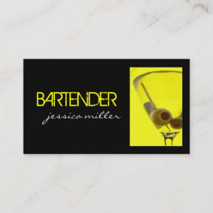 Carte de visite de barman