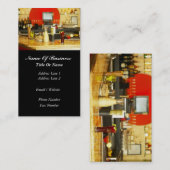 Carte de visite de barman (Devant / Derrière)