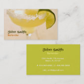 Carte de visite de barman de margarita (Devant / Derrière)