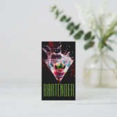 Carte de visite de barman de vie nocturne (Debout devant)