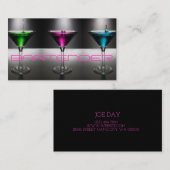 Carte de visite de barman moderne (Devant / Derrière)