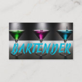 Carte de visite de barman moderne (Devant)