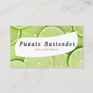Carte de visite de barman privé