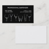 Carte de visite de barman professionnel (Devant / Derrière)