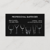 Carte de visite de barman professionnel (Devant)
