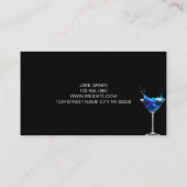 Carte de visite de barman professionnel (Dos)