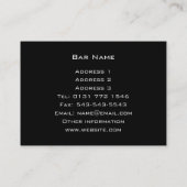 Carte de visite de barre (Dos)