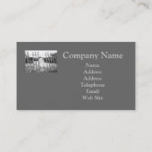 Carte de visite de barrière de plage (Dos)